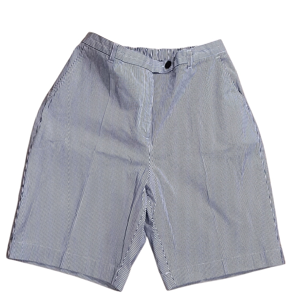 Land's End Shorts Blue & White Wmns 14P